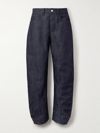 Jil Sander Jeans Barrel A Vita Media - Blu