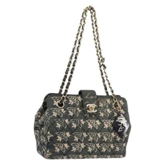 Chanel Borsa a spalla vintage in nylon Pre-owned - - Pre-owned - Donna - Verde - ONE SIZE