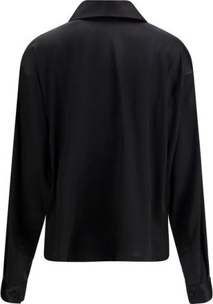 Tom Ford Womens Black Silk Dress Shirt