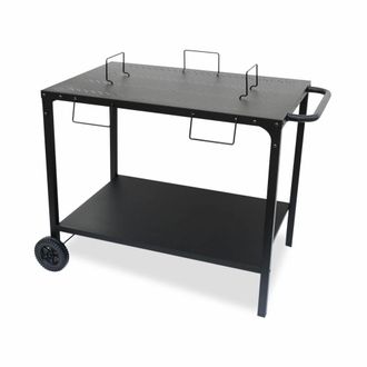 Sweeek Camarera uso exterior negra en acero modulable para plancha