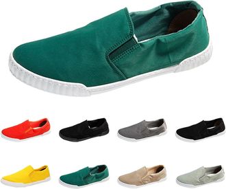Generic Sneaker Canvas Mens Low-Top Canvas Shoes Breathable Flat Slippers Slip on Loafer Soft Comfort Classic Espadrilles Moccasins Trainers Outdoor Casual Sh