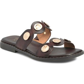 S&ouml;fft Ezra Slide Sandal in Tobacco at Nordstrom, Size 6.5