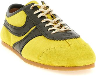 Dries Van Noten Womens Bicolor Calfskin Sneakers