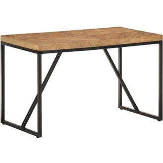 vidaXL Vidaxl - Mesa de comedor madera maciza de acacia y mango 120x60x76 cm