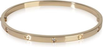Cartier Pre-Owned Cartier Yellow Gold Diamond Small Model Love Bracelet