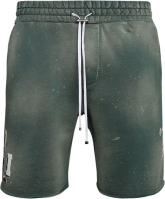 Amiri Vintage Tiger logo-print shorts - men - Cotton - XXXL - Green