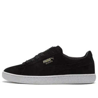 Puma Suede Classic Metal Badge Black White 370081-01