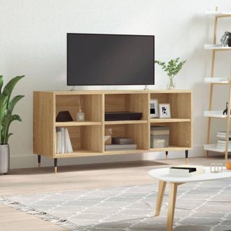 vidaXL Vidaxl - Mobile Porta tv Rovere Sonoma 103,5x30x50 cm Legno Multistrato