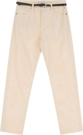Please Slim-fit broek - Dames - Slim Fit Broeken - Wit - XS - Katoen - Broeken