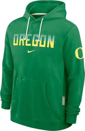 Nike Oregon Sideline Standard Issue Nike Mens Dri-FIT College Pullover Hoodie in Green | 03AZ30DUON-8DF