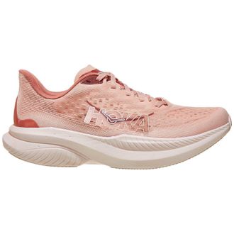 Hoka One One Hoka Mach 6 Textile Womens Running Trainers - Rose Latte Blush - Size:UK 6.5