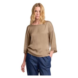 Kocca Blouses, female, Beige, Size: XL Stylish long sleeved party top