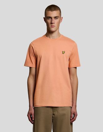 Lyle & Scott Lyle And Scott Mens Cotton Crew Neck T-Shirt - Orange - Size: 34