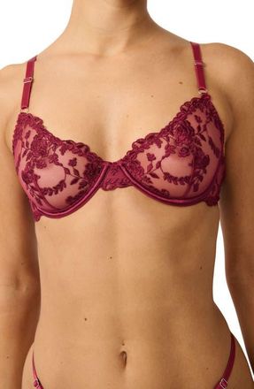 Kat The Label Nicolette Embroidered Underwire Bra at Nordstrom, Size X-Large