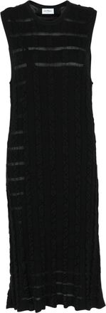 Ferragamo Cable Knit Midi Dress