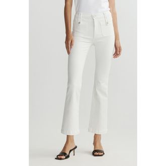 DL1961 Bridget Boot Instasculpt High Rise Crop Jeans in Porcelain at Nordstrom, Size 30