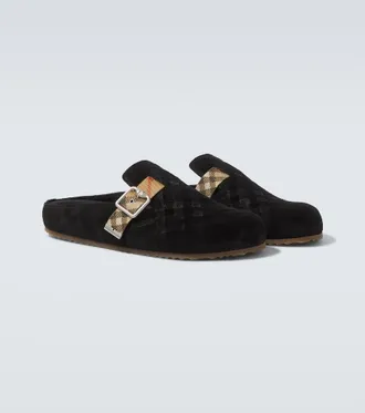 Burberry Urchin suede clogs