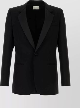 Saint Laurent wool blazer with back vent and front pockets