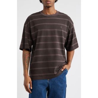 Carhartt Work in Progress Hanson Stripe Cotton Jersey T-Shirt in Hanson Palis at Nordstrom, Size Medium