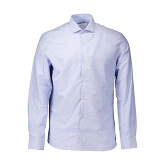 The Goodpeople Blauwe Storm Lange Mouw Overhemd - Heren - Casual Overhemden - Blauw - S - Overhemden