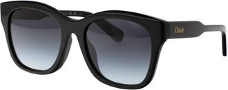 Chlo&eacute; Womens Sunglasses Ch0194sk Black-Black-Grey Acetate Black/black/grey