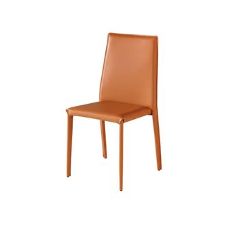MondoViro Conjunto de 2 sillas de polipiel naranja 50x43 cm 88h