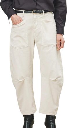 Nili Lotan Shon Corduroy Pant In Winter White