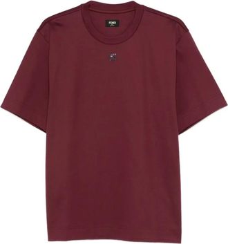 Fendi Hombre, Camisetas, Rojo, Talla: M