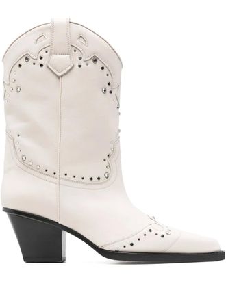 PARIS TEXAS 60mm Janice boots - White
