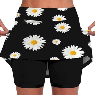 Generic My Orders With Amaon Prime Skorts for Women UK High Waisted Tennis Skirt Skort Skater Skirt Golf School Mini Short Skirt with Pocket 2 in 1 Running Sh