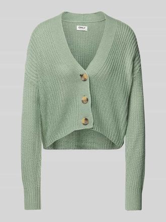 Only Cropped Cardigan mit Knopfleiste Modell CAROL in Mint, Größe XL