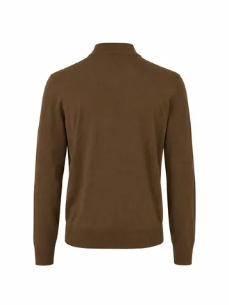 Tom Ford Mens Roll-Neck Sweater Hazelnut Wool