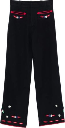 Bode Carroll broek met bloemen - Blauw