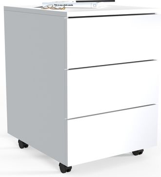 ebuy24 Ebuy24 - Vcm Roll Container Contenedor Lateral Con Cajones Dimensiones Aprox. Al. 55 X An. 39 X P. 45 Cm Contenedor De Oficina - Dalosa 3 Cajones (bla