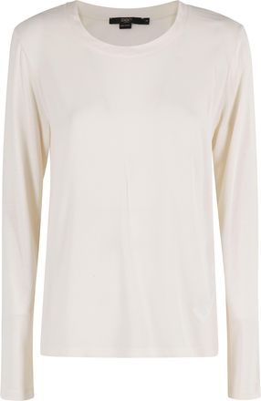 Seventy Cream Double-Layered Cotton-Silk Crewneck Sweater