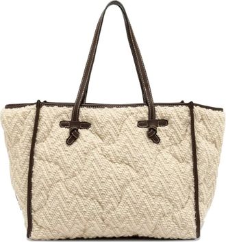 Gianni Chiarini Borsa tote trapuntata - Toni neutri