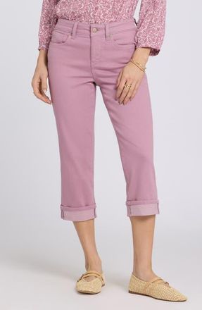 NYDJ Marilyn Straight Leg Capri Jeans in Dusky Daisy at Nordstrom, Size 14P