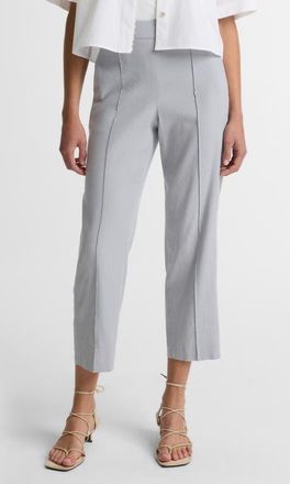 Vince Pintuck Linen Blend Tapered Trousers in Bay Mist at Nordstrom, Size Xx-Small
