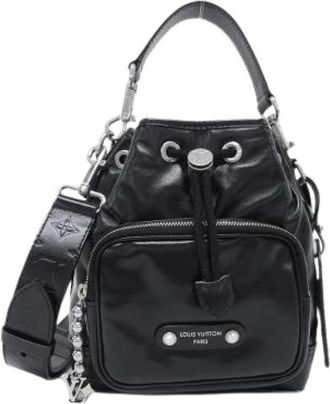 Louis Vuitton Pre-owned LV Night Noe Cargo Kalfsleren Schoudertas - Dames - Vintage Tas - Zwart - ONE Size - Leer - Vintage