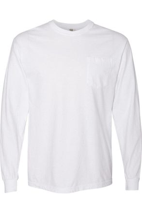 Comfort Colors Garment-Dyed Heavyweight Long Sleeve Pocket T-Shirt