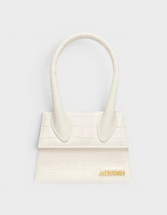 Jacquemus Womens Le Chiquito Moyen Ivory - White - Size: ONE size