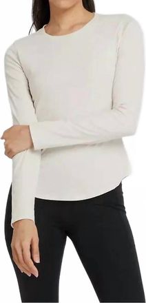 New Balance Micro-Rib Long Sleeve In White