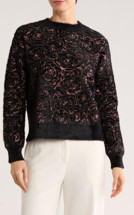 Daniel Rainn Yummy Eyelash Crewneck Sweater in Burgundy at Nordstrom Rack, Size X-Large