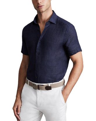 Reiss Holiday Linen Casual Shirt