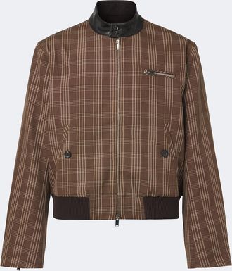 Wales Bonner Axis checked virgin wool jacket