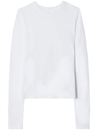 Re/Done T-shirt Hanes semi trasparente - Bianco