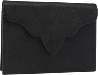 Saint Laurent Pre-owned Clutches, female, Black, Size: ONE SIZE Pre-owned Vintage Clutch Bag
