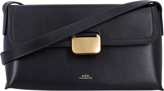 A.P.C. Simone Small Bag - Dames - Schoudertassen - Zwart - ONE Size - Leer - Tassen