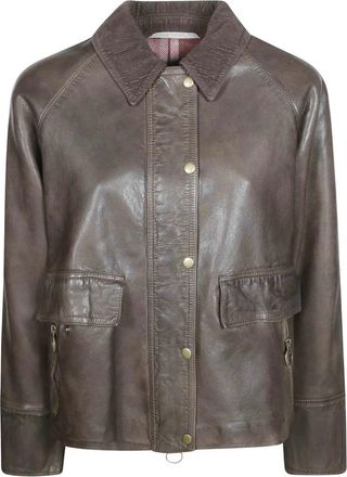 The Jack Leathers Giacca Glamis - - Jackets - Donna - Marrone - M