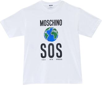 Moschino S.o.s T-Shirt - Dames - T-shirts - Wit - S - Katoen - Tops